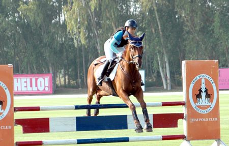 A show-jumping contest was one of the highlights of the day.
