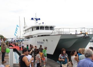 The 115-foot Phatsara, presented by Northrop and Johnson, was the largest yacht in the 2013 Ocean Marina Pattaya Boat Show.