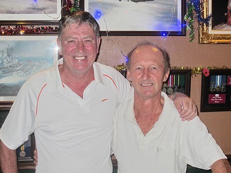 Wednesday winners John Hackett & Daryl Evans.