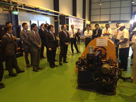 Local German and Japanese officials were on hand as Daito Lang Mirror (Thailand) Co. opened its new joint-venture factory in Pinthong Industrial Estate.