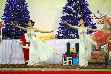 Dancers from the Dance Studio perform a magical Christmas ballet.