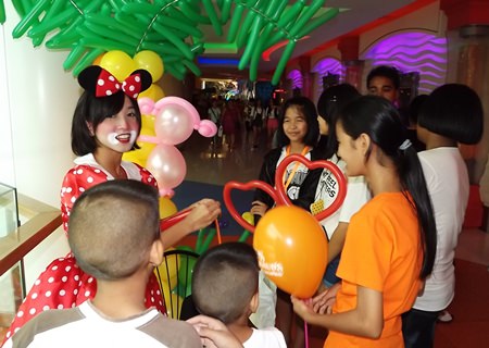 Balloons and face painting fun during last year’s Children’s Day.