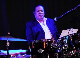 Oi Somchai Sihaampai keeps the beat.