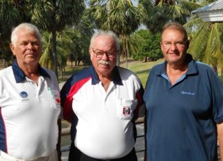 Elias Magnusson and Andre Vandyk with Dave Richardson.