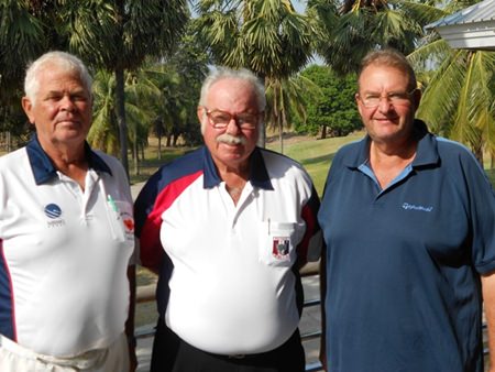 Elias Magnusson and Andre Vandyk with Dave Richardson.