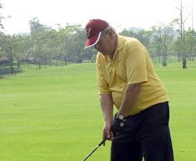 George Gamble showing his form at Pleasant Valley.