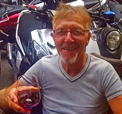 ‘Wild’ Bill Eyles relaxes al fresco back at The Golf Club.