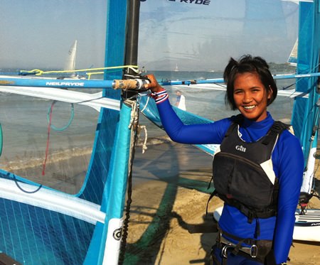 Local windsurfer Duangkamon Phongern dominated the RS:One Girl’s division.