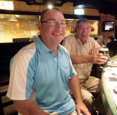 Hole in one hero - Mick Bweresford.