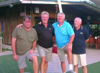 (From left): Bob Mattes, Mal Ovens, Chris Thompson and Ian Parry.