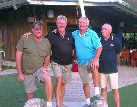 (From left): Bob Mattes, Mal Ovens, Chris Thompson and Ian Parry.