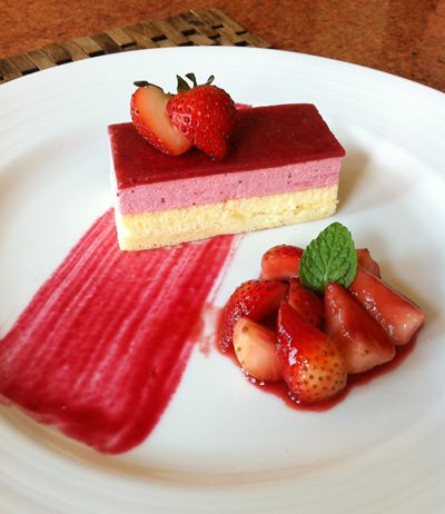Strawberry desserts at Sheraton Pattaya.