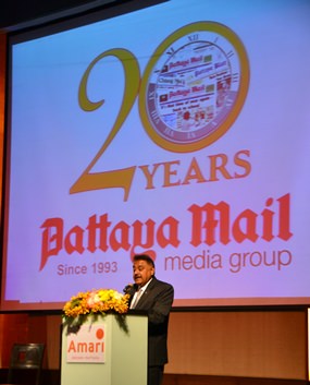 Peter Malhotra, MD of Pattaya Mail Media Group, speaks about the purpose of the charity event.