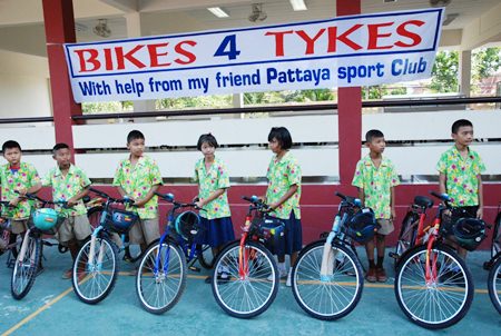 Children of varying ages are nominated by the school.