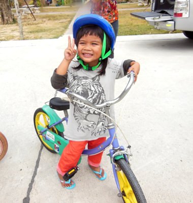 The smile says it all.