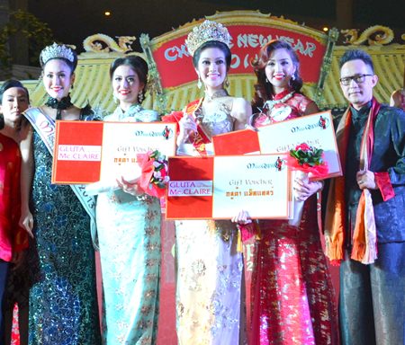 Winners and runners-up pose with sponsors and judges.