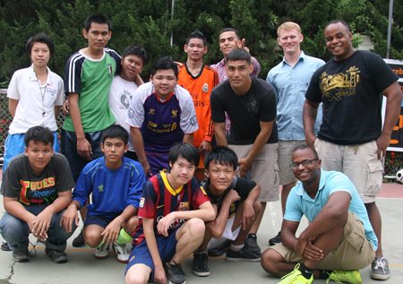 The teenagers with special needs did not win their soccer match, but they didn’t lose either.