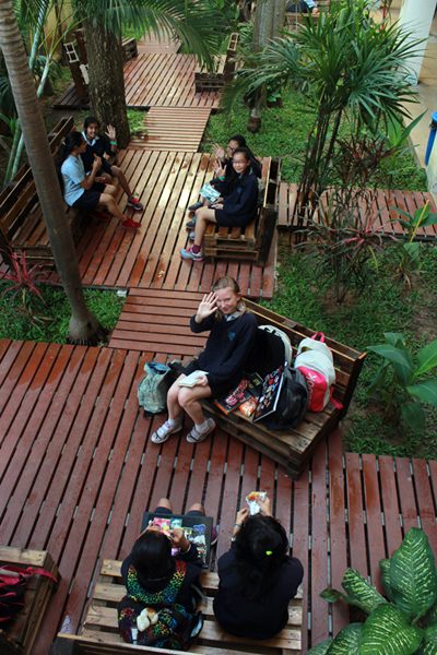 An overview of the new GIS seating area.