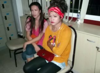 Artorn Gijgla (left) and Chetsada Moelae (right) were arrested for pick-pocketing an American sailor.