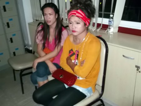 Artorn Gijgla (left) and Chetsada Moelae (right) were arrested for pick-pocketing an American sailor.