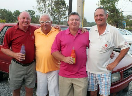 Scramble winners: Bob Philp, Greig Ritchie, Richard Steadman and Bill Marsden.