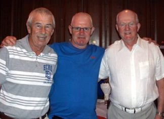 When Irish eyes are smiling Terry Mangan, Vinny Connelan and David Dunne.