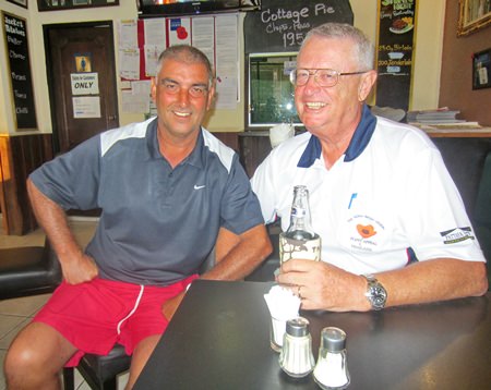 Dick Warberg (right) and Mark West.