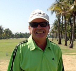 John Hughes smiles at the thought of his winnings.