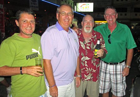 Mark Wood, Don Bland, Kevin Moraghan and Nigel Flanagan.