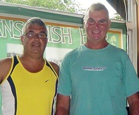 Martin Hayes (left) with Jeff Wylie.