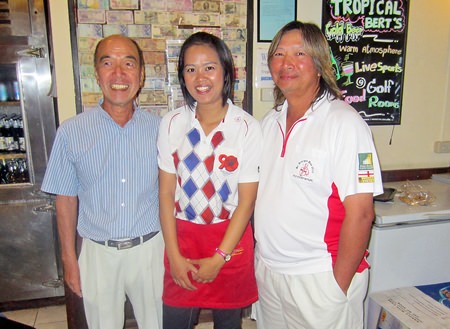 Mashi Kaneta (left) and Henry Wong (right) with one of Bert’s finest.