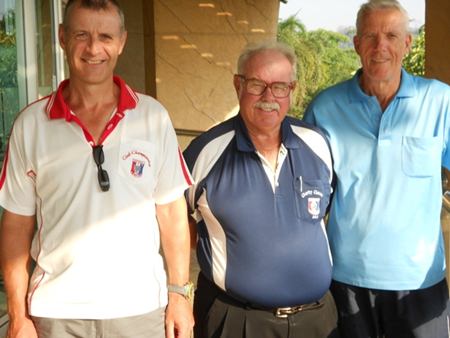 Richard Kubicki (left) with Dave Richardson and Gordon Clegg.