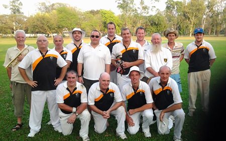 The Pattaya Cricket Club team in Chiang Mai.