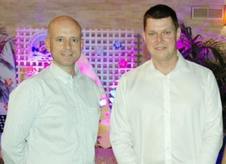 Dominique Ronge (left), general manager of Centara Grand Phratamnak Pattaya, is pleased to announce the appointment of Carl Duggan (right) as executive assistant manager - Food and Beverage.
