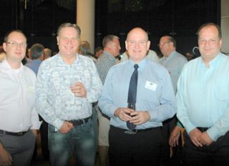 (L to R) Michael Berger, General Manager of the Bangkok Base; Simon Matthews, Country Manager, Manpower, Thailand; Graham Macdonald, President of the South African Thai Chamber of Commerce; Greg Watkins, Executive Director, British Chamber of Commerce Thailand.