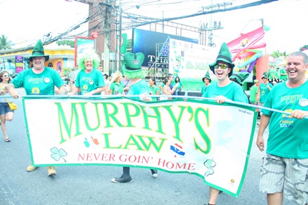 It wouldn’t be a St Patrick’s Day celebration without Murphy’s Law taking part!