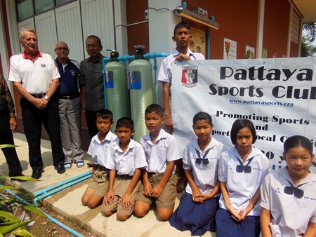 The new tank is installed.