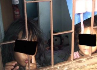Police found the 2- and 4-year-old girls alone, inside their filthy Sukhumvit Soi 3 home.