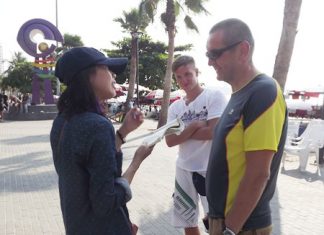 Pawel Chrusciel from Poland (right) with his son, says “Pattaya is a beautiful and nice city.”