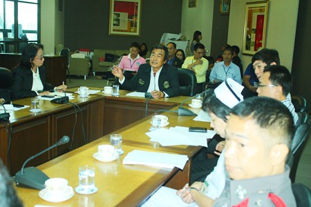 Deputy Mayor Ronakit Ekasingh heads the latest water safety meeting at city hall.