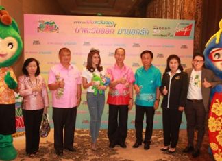 Colors of the East festival returns to Pattaya Beach March 27-30 Chonburi Gov. Khomsan Ekachai (center) and friends announce the Colors of the East festival will return to Pattaya Beach March 27-30.