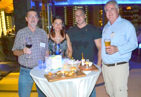 (L to R) Herman Van Gucht, Director of Town and Country Property; Wendy Van Gucht, GM of My Pattaya Place Jan Nuyten, MD of Pattaya Prestige Properties; and Okko Sprey, Consultant of the Plus Exploration.