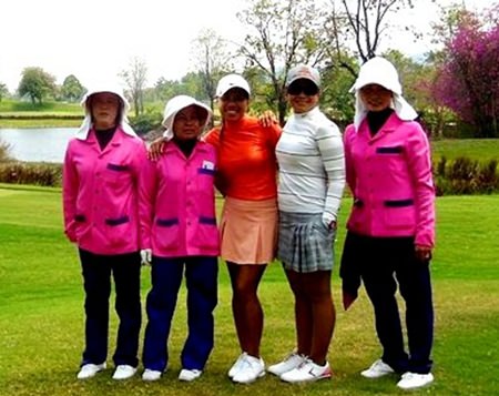 Great caddies always add to the fun of the day.