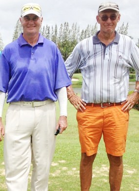 Jeff Wylie (left) with Willem Lasonder.