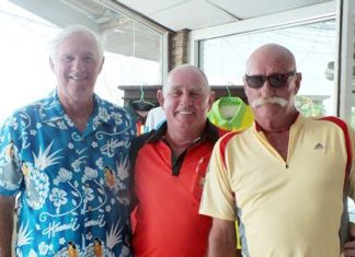 Friday’s top three (L-R): Jack Piercefield, Bob Philp and Chris Fletcher.