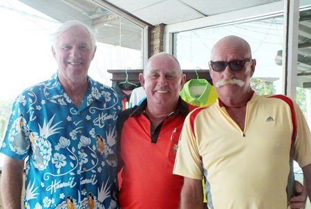 Friday’s top three (L-R): Jack Piercefield, Bob Philp and Chris Fletcher.