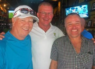 Alan Rothwell with John Emmerson and Peter Larsson.