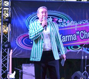 David Williamson, the owner of Karma Studios, presided over the final day concert of the Karma Kids Camp 2014 on Sunday, March 30.