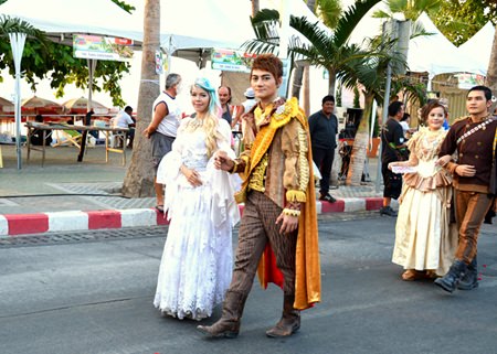 Members of Mimosa Pattaya show off their stunning outfits.