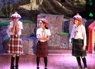 A tense moment in the play.